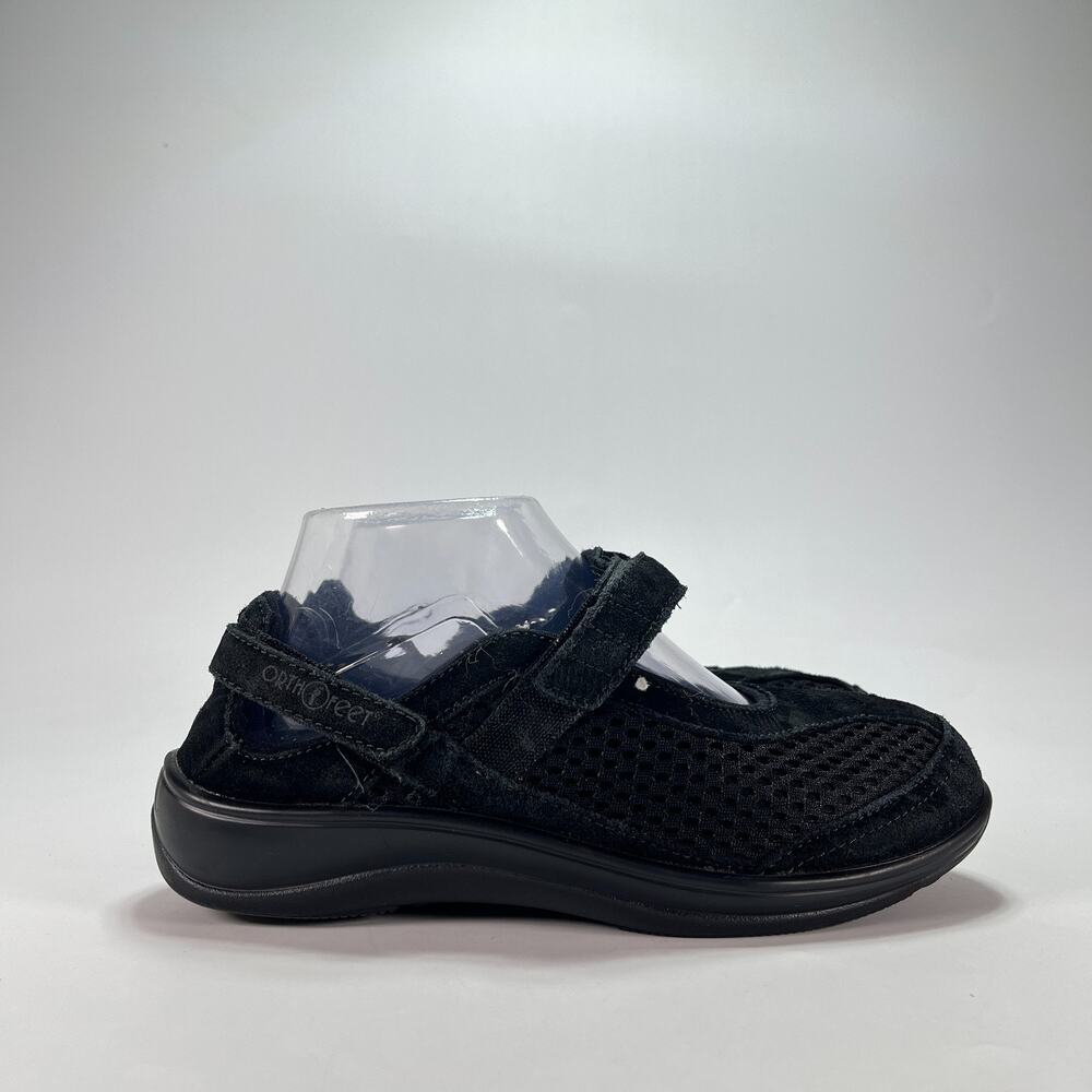 Orthofeet Sanibel Black Orthopedic Mary Jane Walking Shoes 893 Women's Sz 6.5 4E